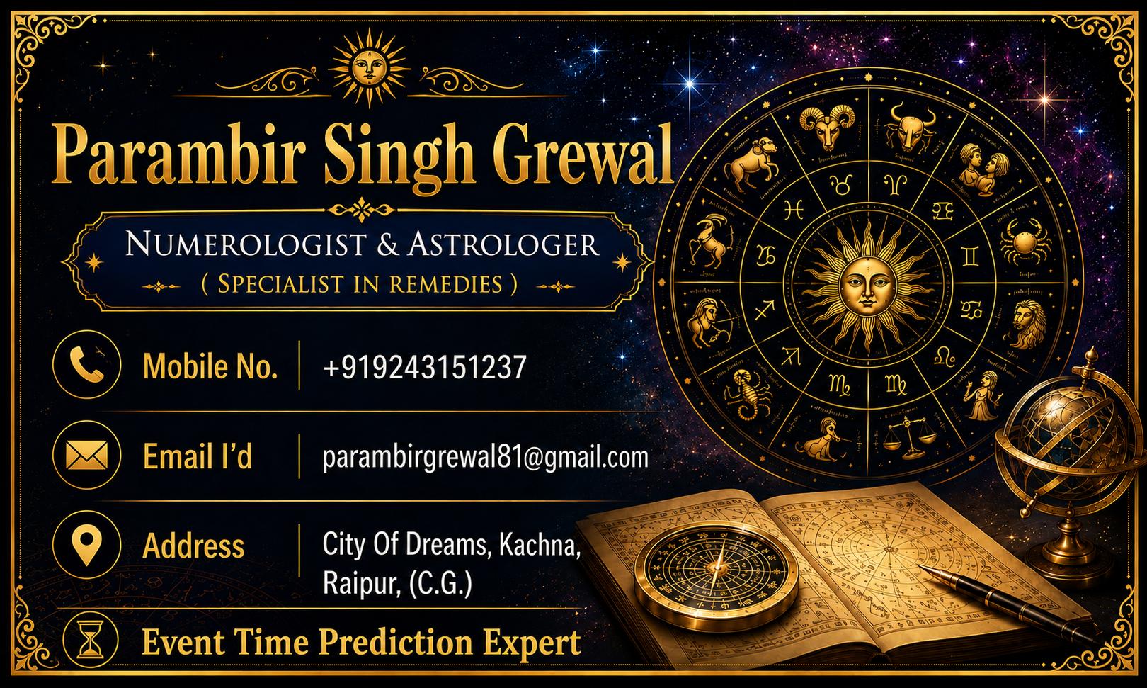 Cosmic astrology and zodiac background