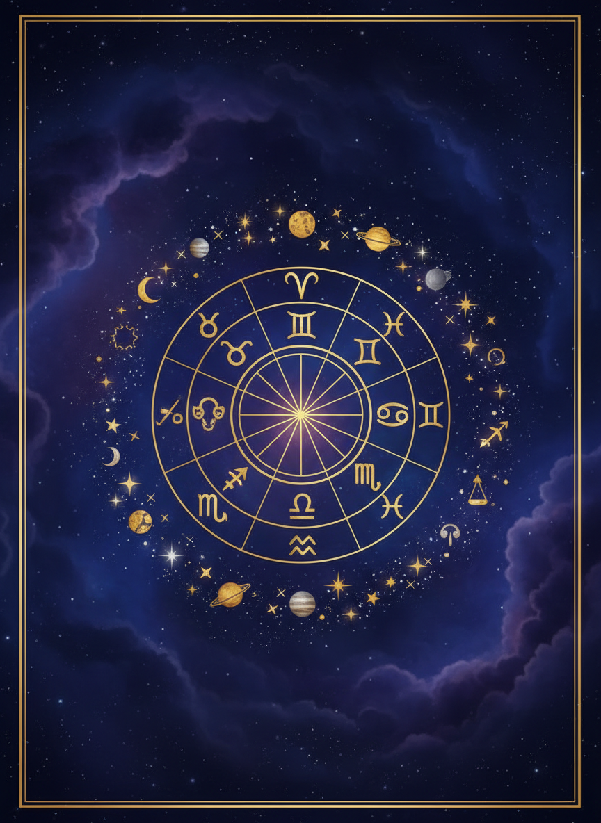 Cosmic astrology zodiac wheel illustration for Daily 12 Zodiac Predictions, 30 October 2026